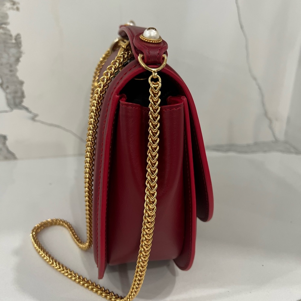 NEW Dolce & Gabbana DG Amore Crossbody Shoulder Bag Red - Picture 2 of 16